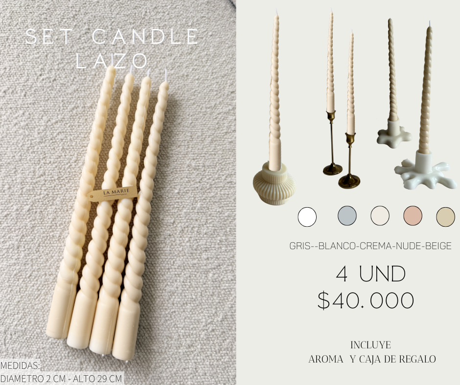 Set Candle Lazo
