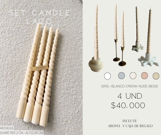 Set Candle Lazo
