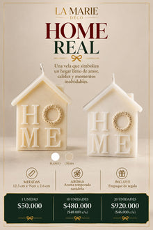 Ficha de Home Real de La Marie con colores y medidas