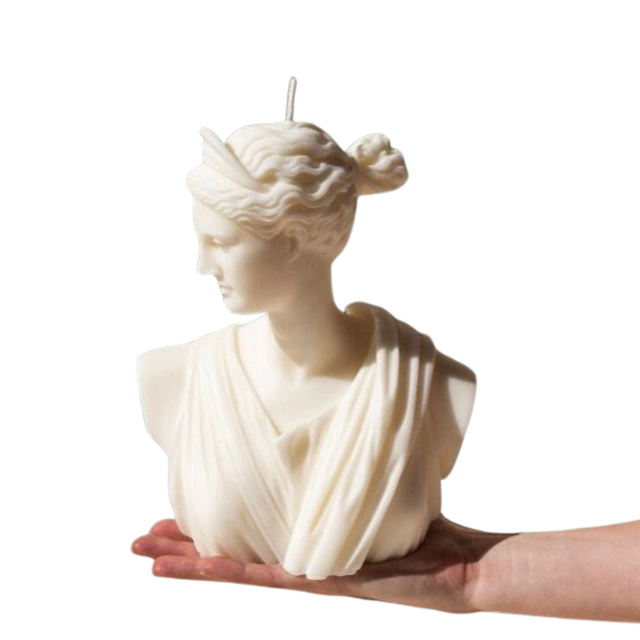 Diosa Griega, vela escultorica de arte clasico de La Marie