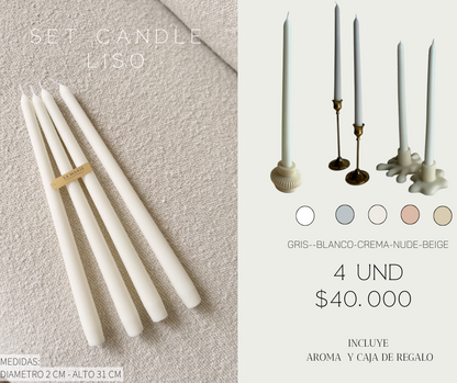 Set Candle Liso