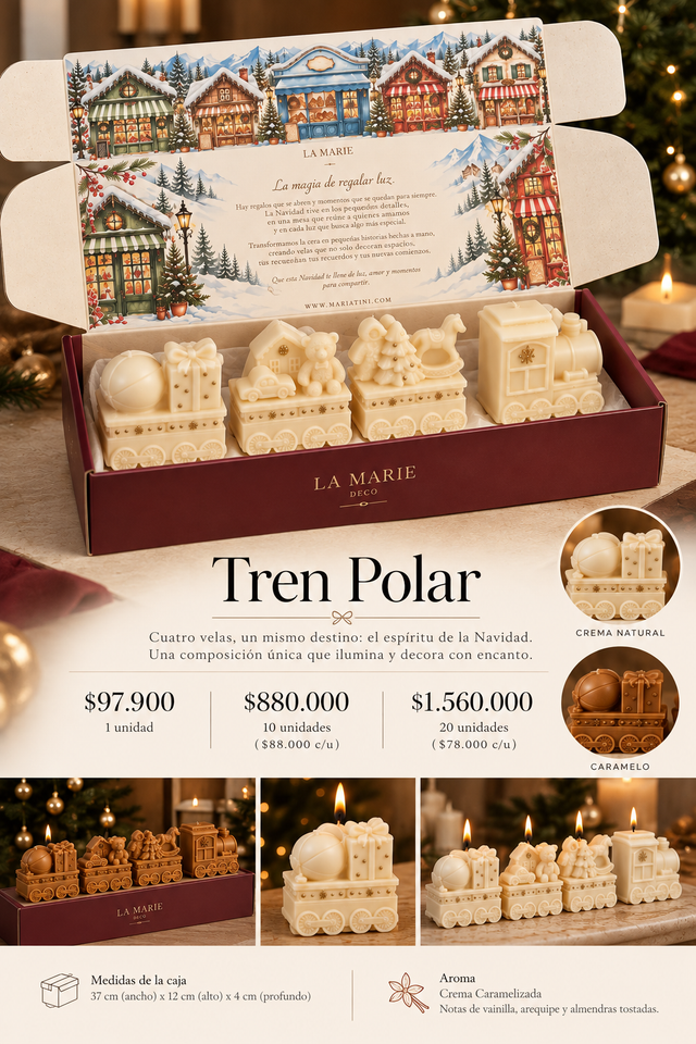 Caja Tren Polar: contenido, colores y precios